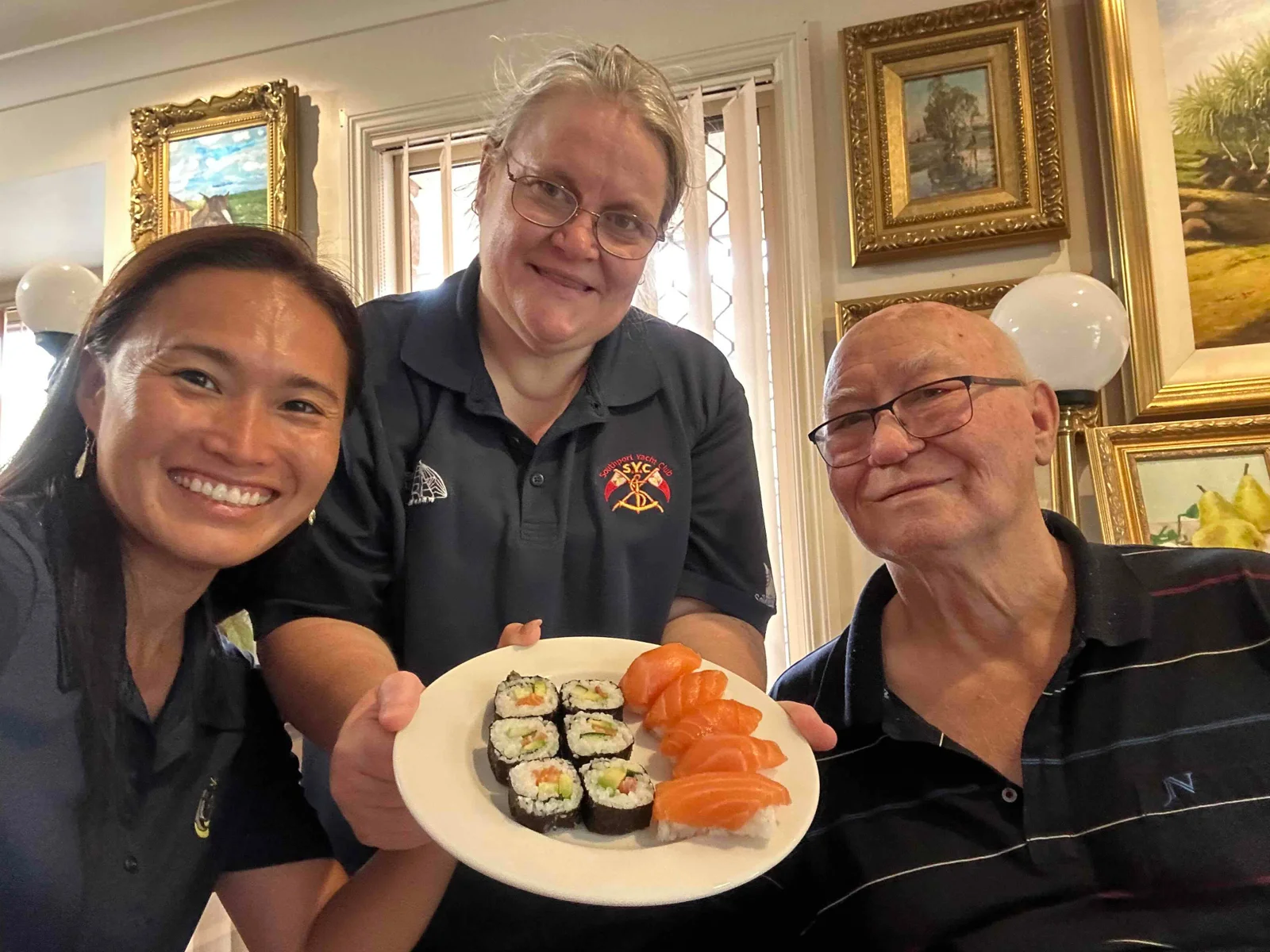 Sushi made with friends in the Russell Healthcare community