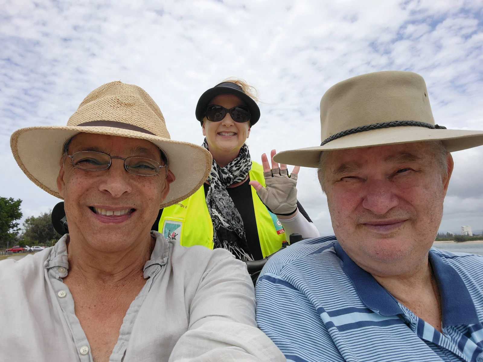 Michael enjoying an outing with friends