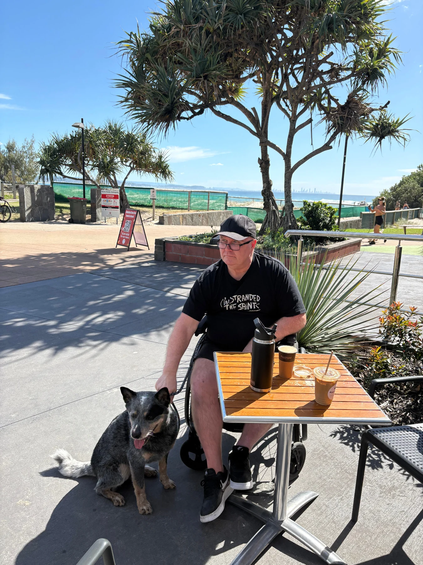 Jamie enjoying a day out in Coolangatta